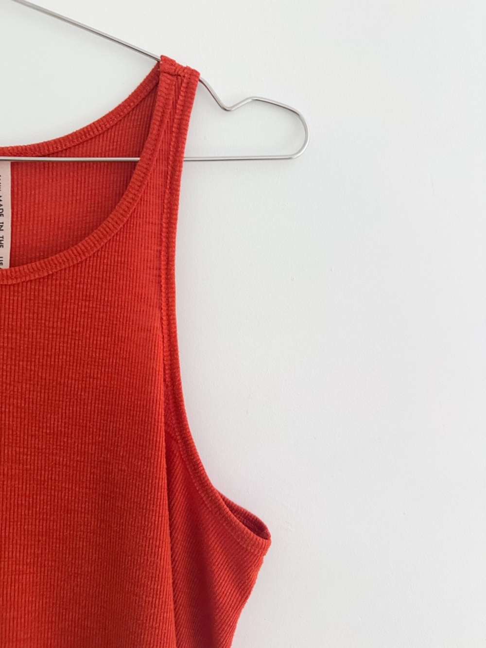 Red Ribbed Tank Top - Women - Picture 6 of 8